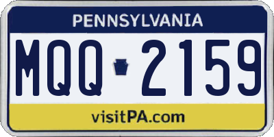 PA license plate MQQ2159