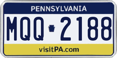 PA license plate MQQ2188