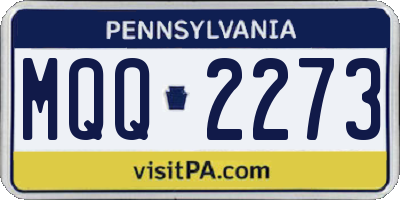 PA license plate MQQ2273