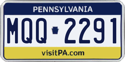 PA license plate MQQ2291