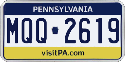 PA license plate MQQ2619
