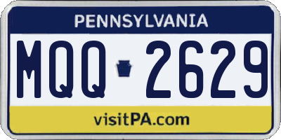 PA license plate MQQ2629