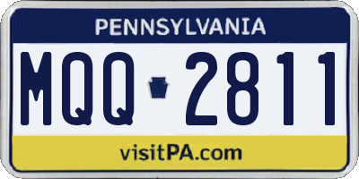 PA license plate MQQ2811