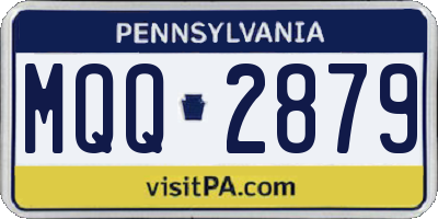 PA license plate MQQ2879