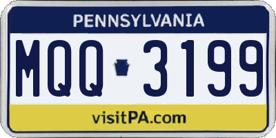 PA license plate MQQ3199