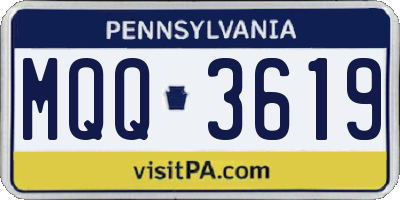 PA license plate MQQ3619