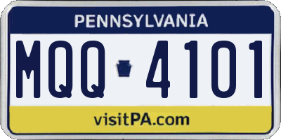 PA license plate MQQ4101