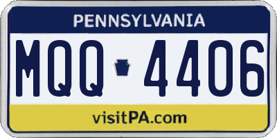 PA license plate MQQ4406