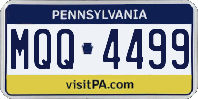 PA license plate MQQ4499