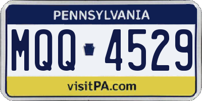 PA license plate MQQ4529