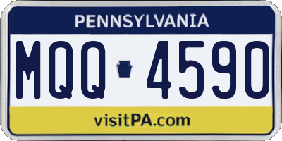 PA license plate MQQ4590