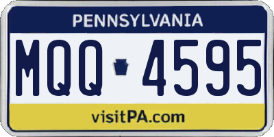 PA license plate MQQ4595