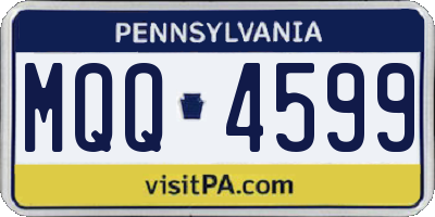 PA license plate MQQ4599