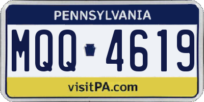 PA license plate MQQ4619