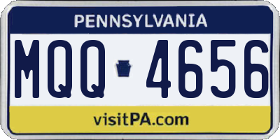 PA license plate MQQ4656