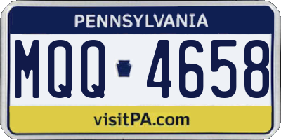 PA license plate MQQ4658
