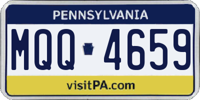 PA license plate MQQ4659