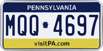 PA license plate MQQ4697