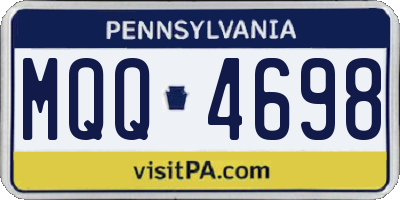 PA license plate MQQ4698