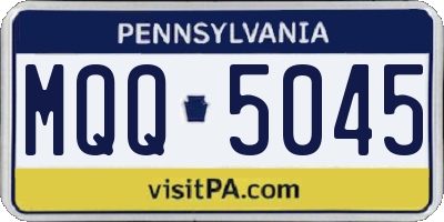 PA license plate MQQ5045