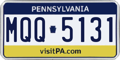 PA license plate MQQ5131