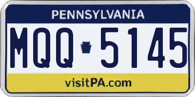 PA license plate MQQ5145