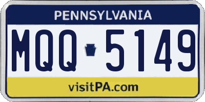PA license plate MQQ5149