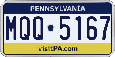 PA license plate MQQ5167