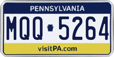 PA license plate MQQ5264