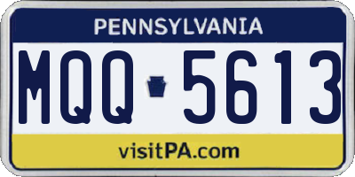 PA license plate MQQ5613