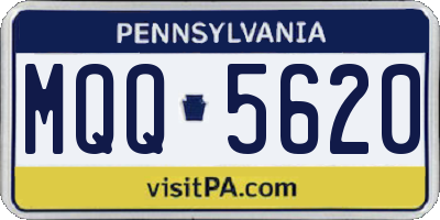 PA license plate MQQ5620