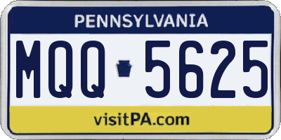PA license plate MQQ5625