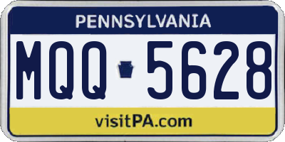 PA license plate MQQ5628