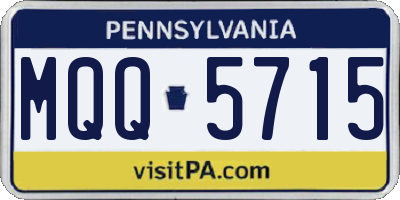 PA license plate MQQ5715