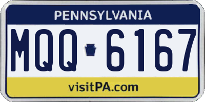 PA license plate MQQ6167