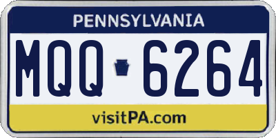 PA license plate MQQ6264