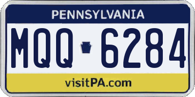 PA license plate MQQ6284
