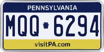 PA license plate MQQ6294