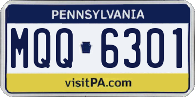 PA license plate MQQ6301