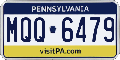 PA license plate MQQ6479