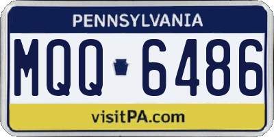 PA license plate MQQ6486