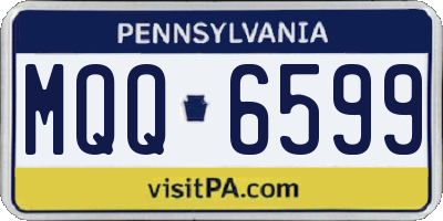 PA license plate MQQ6599
