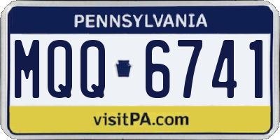 PA license plate MQQ6741