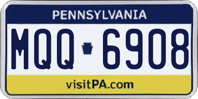 PA license plate MQQ6908