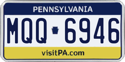PA license plate MQQ6946