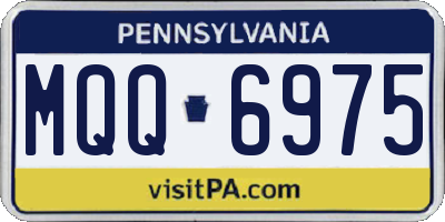 PA license plate MQQ6975