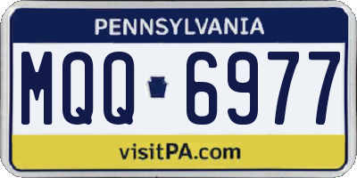 PA license plate MQQ6977