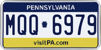 PA license plate MQQ6979