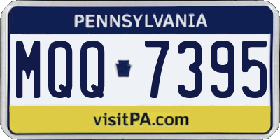 PA license plate MQQ7395