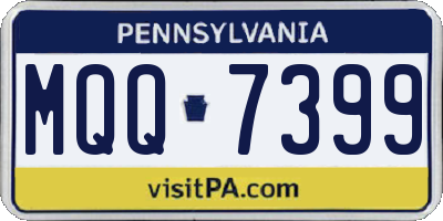 PA license plate MQQ7399